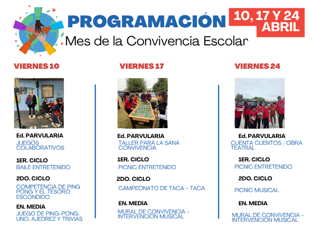 En los SSCC celebramos el Mes de la Convivencia Escolar